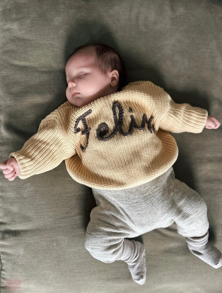 Name jumper baby sizes 0-3 months to 9-12 months