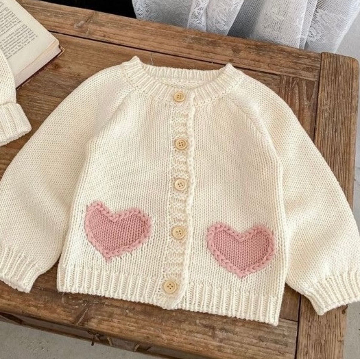 Love heart cardigan