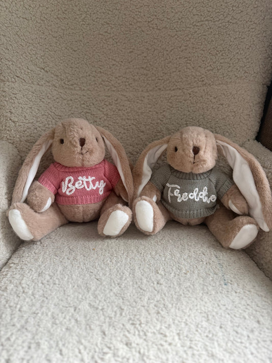 Bunny with name jumper