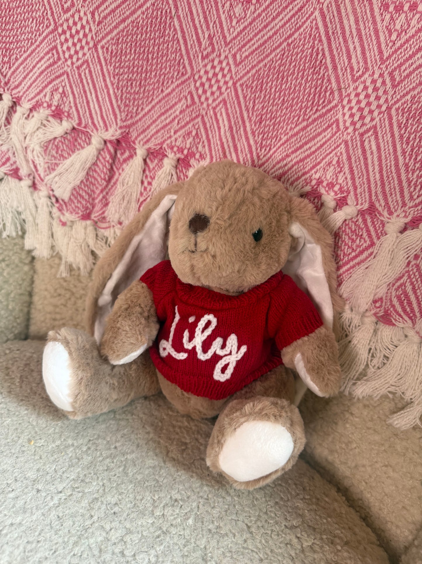 Bunny with name jumper