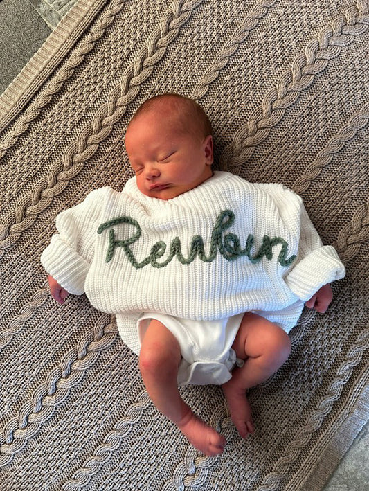 Name jumper baby sizes 0-3 months to 9-12 months