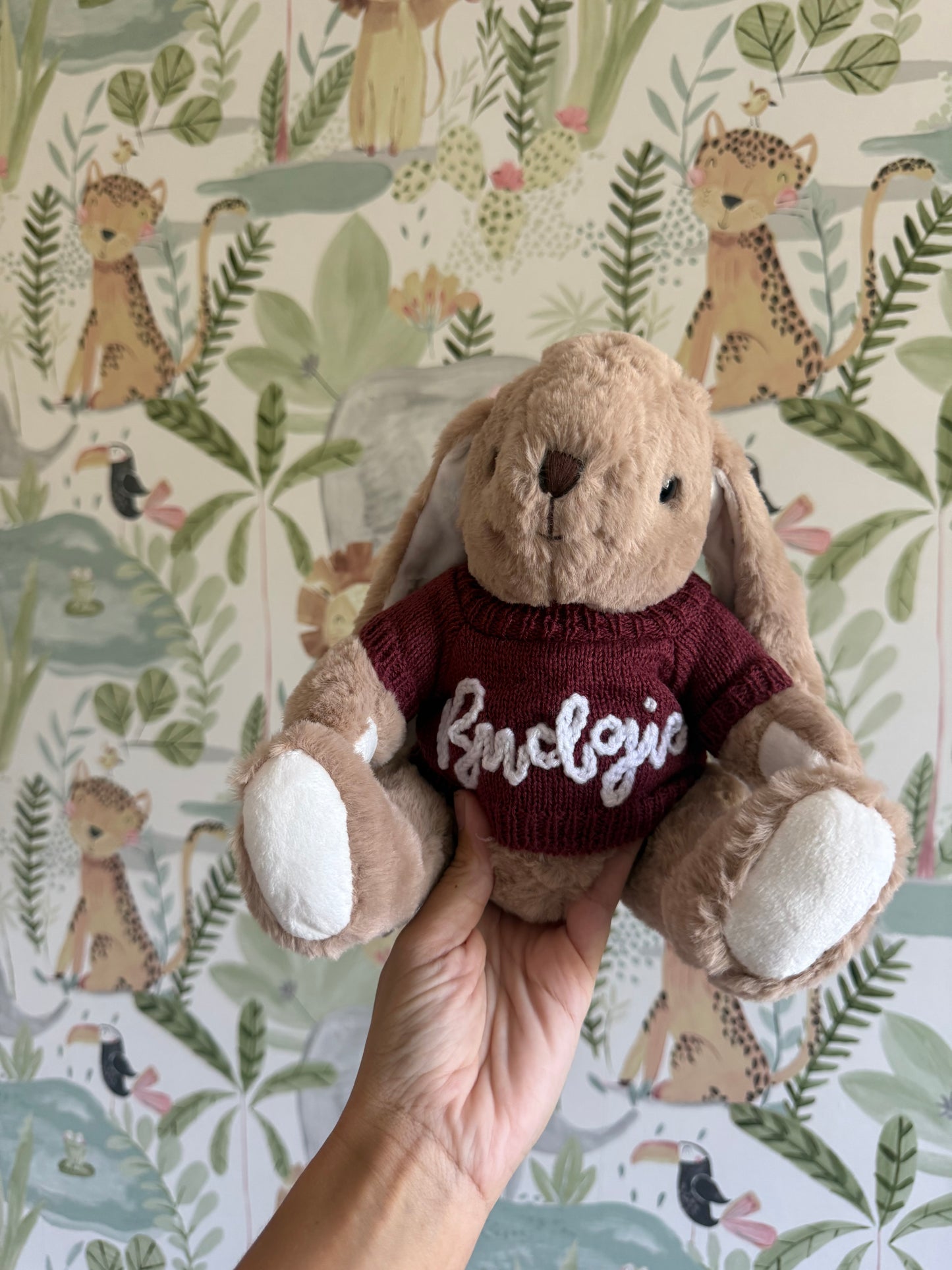 Bunny with name jumper
