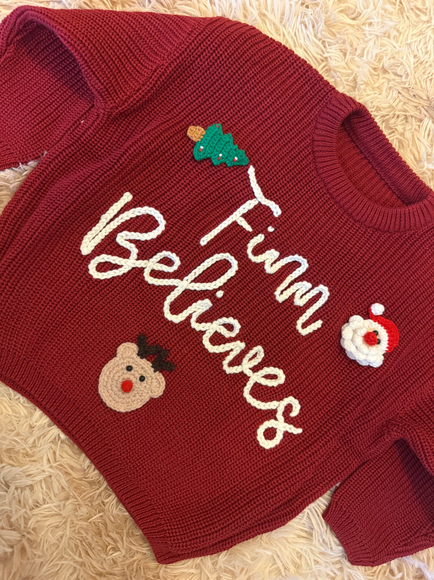 Believe Christmas jumper