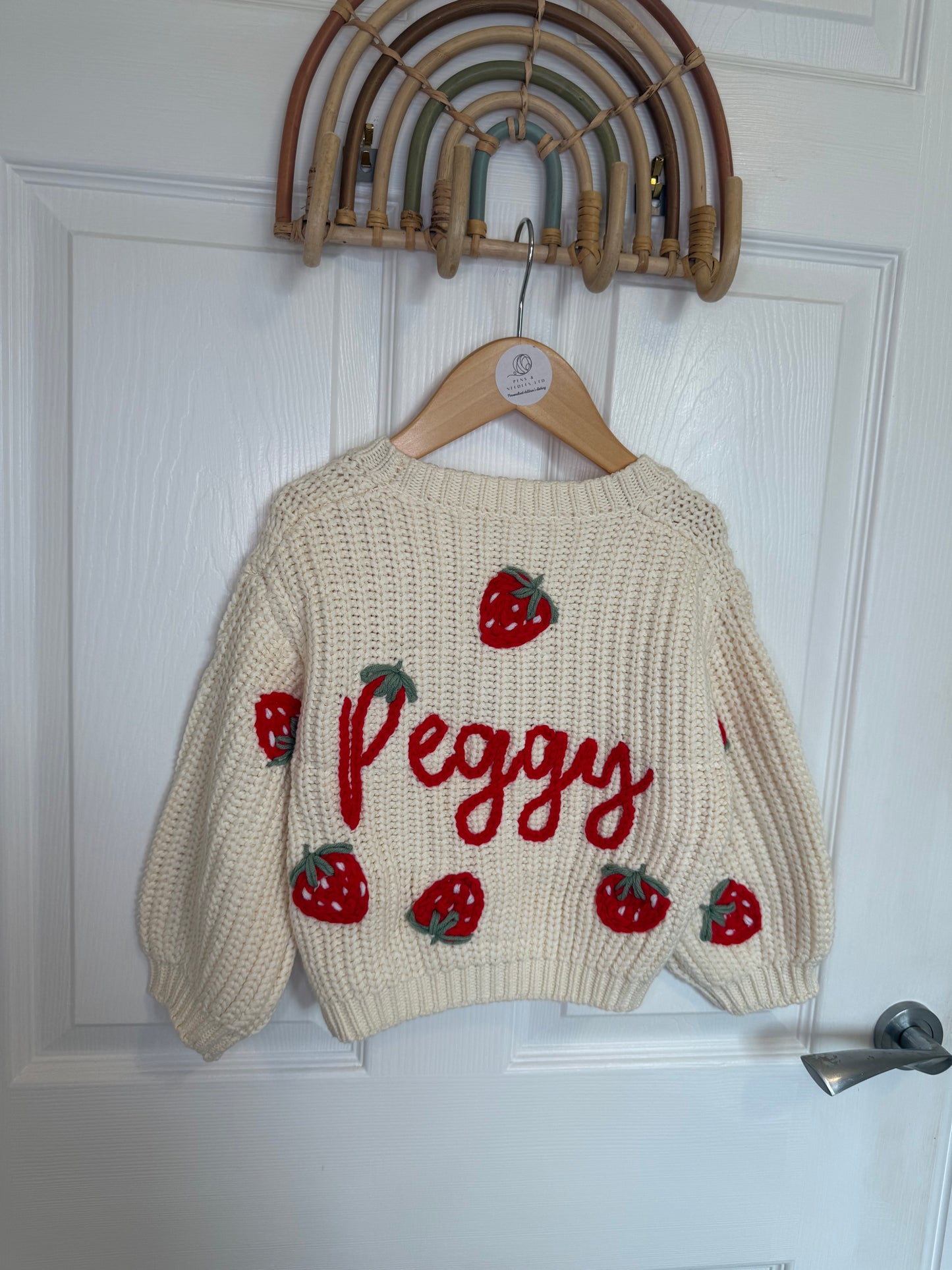 Strawberry cardigan 🍓 0-3 months to 3-4 years
