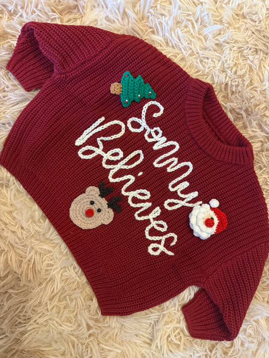 Believe Christmas jumper