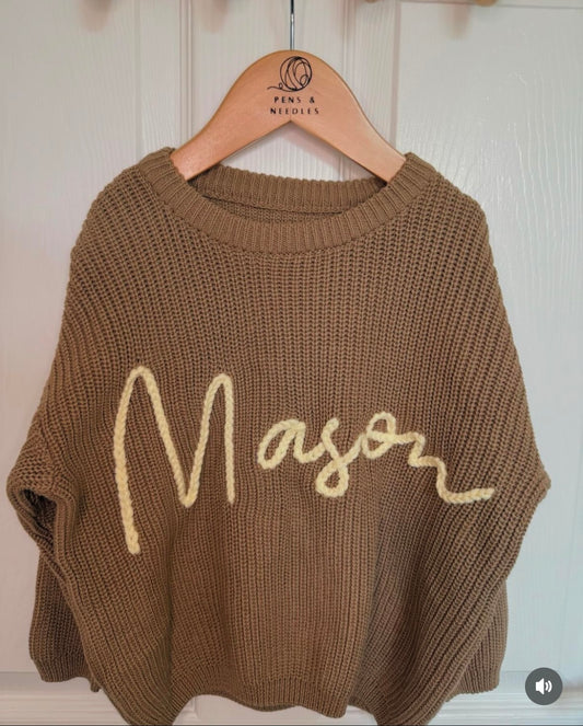 Name jumper older kids 12 months to 5 years