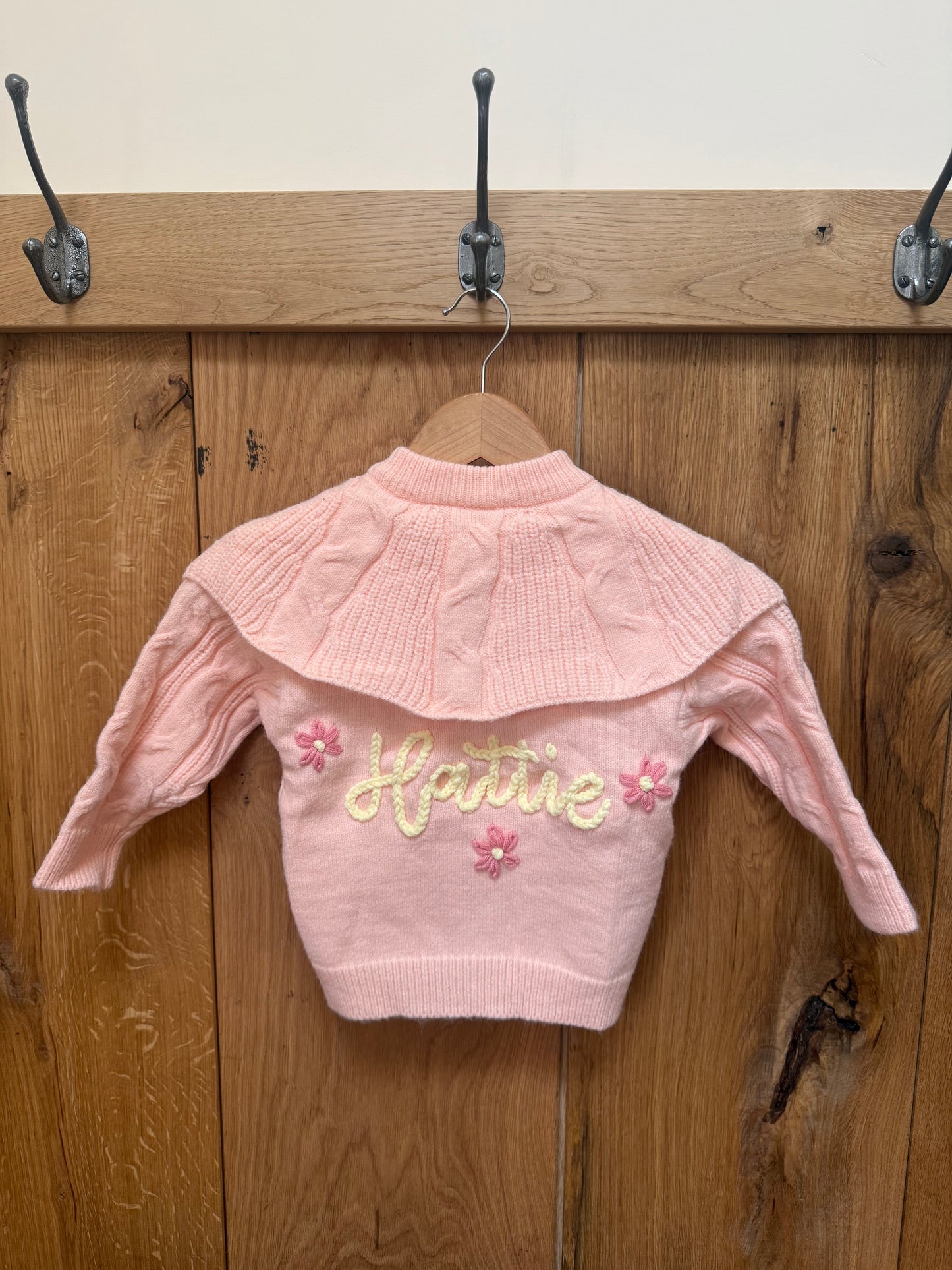 Pink cardigans