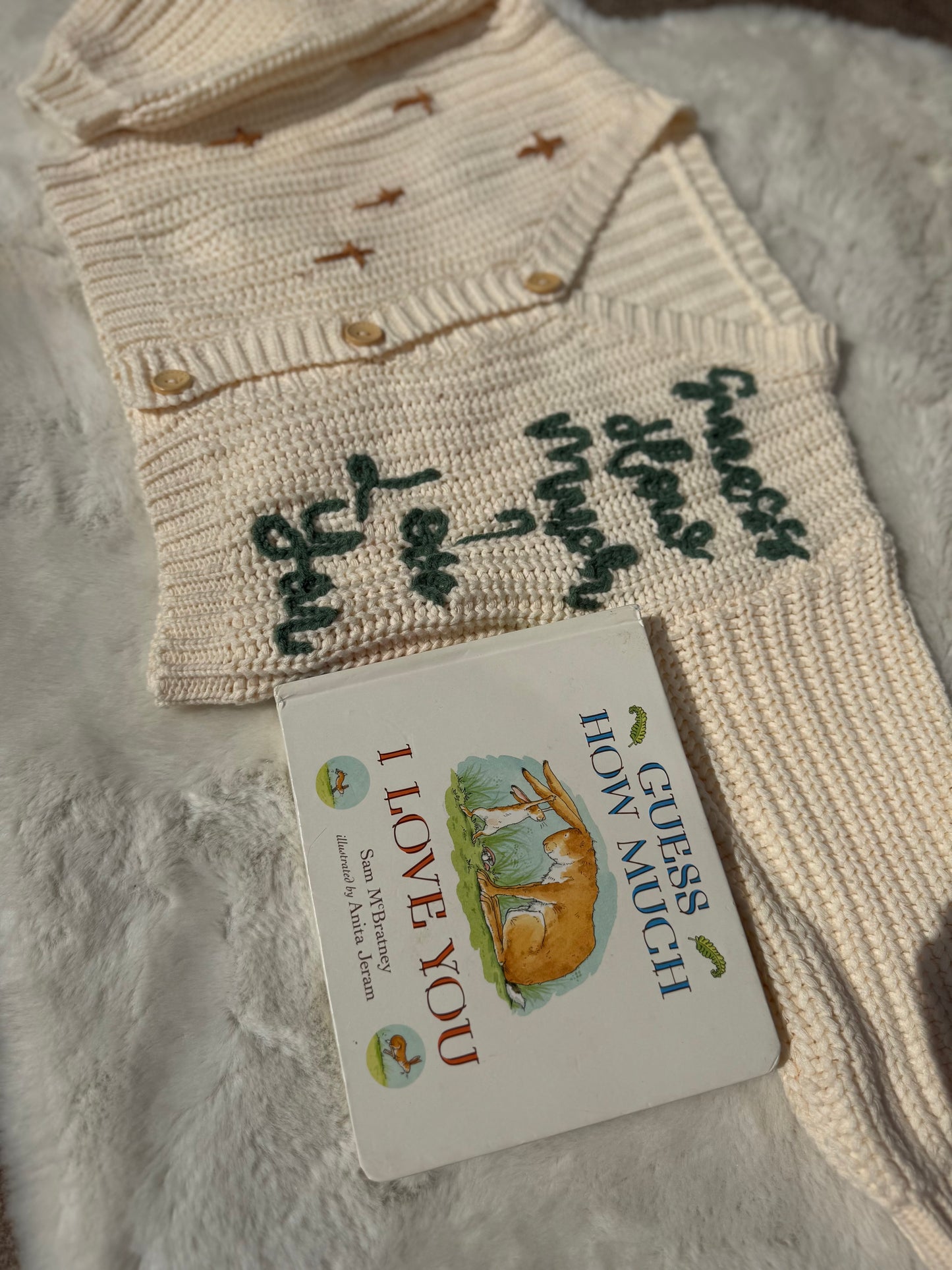 Guess how much I love you cardigan 2-3 years
